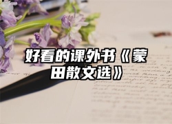 好看的课外书《蒙田散文选》