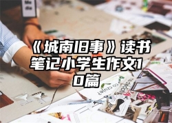 《城南旧事》读书笔记小学生作文10篇