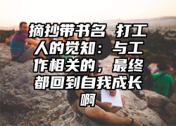 摘抄带书名 打工人的觉知：与工作相关的，最终都回到自我成长啊